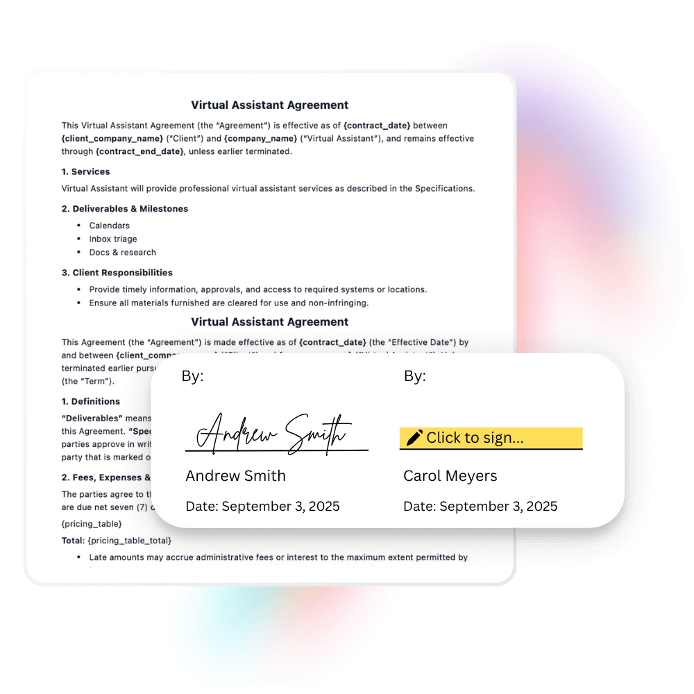 contract templates